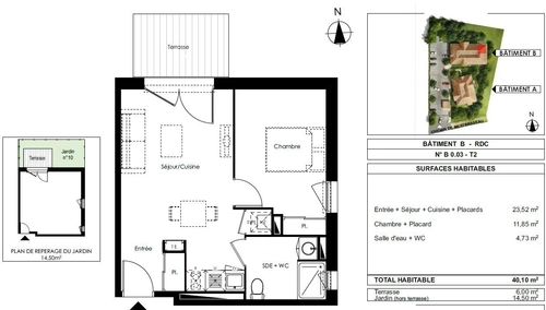 Image d'un appartement 2 pièces 40 m² à 722€ à gujan-mestras (33470)