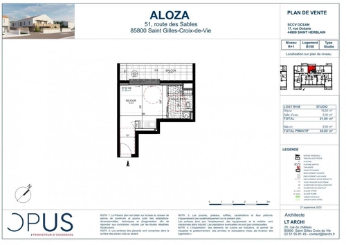 Image d'un appartement meublé 1 pièce 21 m² à 540€ à saint-gilles-croix-de-vie (85800)