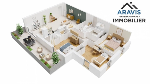 Image d'un appartement 4 pièces 89 m² à 445000€ à thônes (74230)