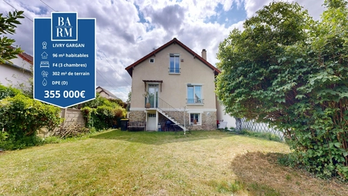 Image d'un maison 5 pièces 96 m² à 355000€ à livry-gargan (93190)