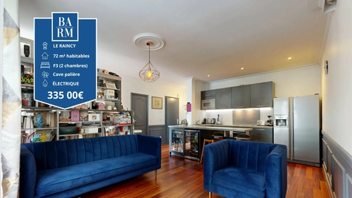 Image d'un appartement 3 pièces 72 m² à 335000€ à le raincy (93340)