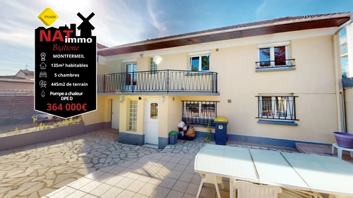 Image d'un maison 7 pièces 135 m² à 364000€ à montfermeil (93370)