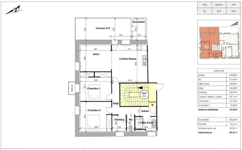 Image d'un appartement 3 pièces 69 m² à 247000€ à clermont-l'hérault (34800)