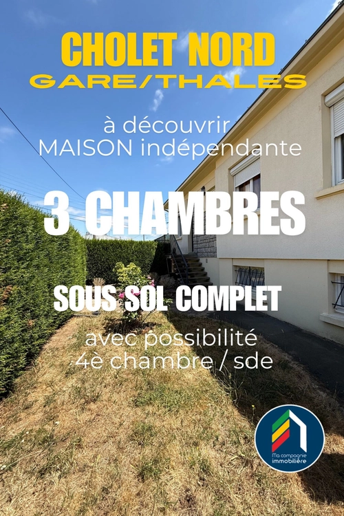 Image d'un maison 4 pièces 96 m² à 218000€ à cholet (49300)