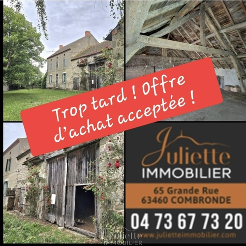 Image d'un maison 5 pièces 140 m² à 89000€ à champs (63440)