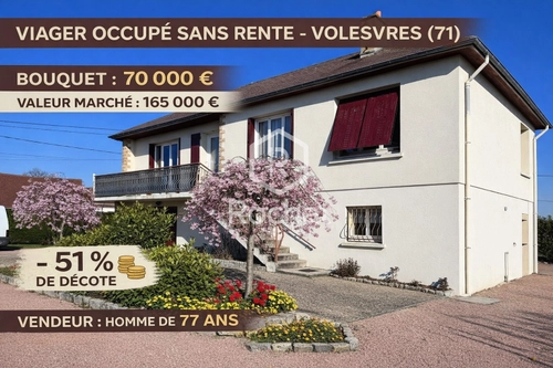 Image d'un maison 4 pièces 95 m² à 70000€ à volesvres (71600)