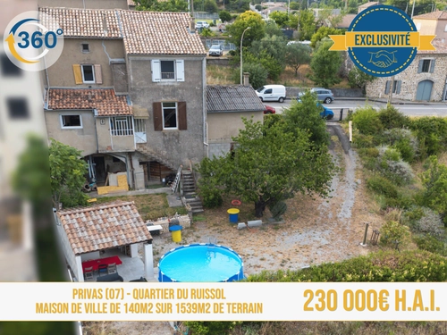 Image d'un maison 6 pièces 140 m² à 230000€ à privas (07000)