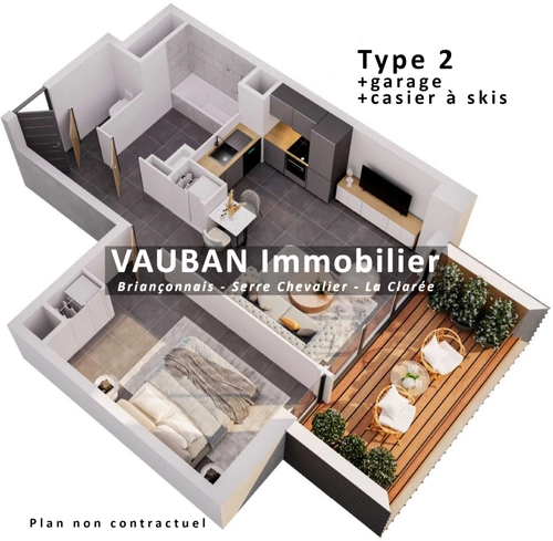 Image d'un appartement 1 pièce 49 m² à 265000€ à briançon (05100)