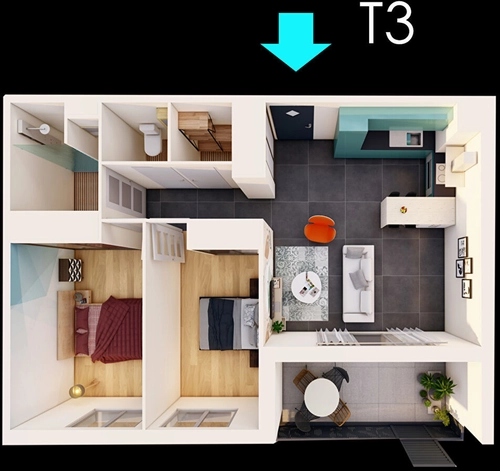 Image d'un appartement 3 pièces 66 m² à 204000€ à albi (81000)