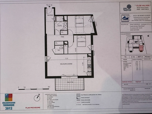 Image d'un appartement 3 pièces 73 m² à 1400€ à saint-malo (35400)