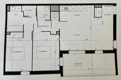 Image d'un appartement 3 pièces 66 m² à 242000€ à pibrac (31820)