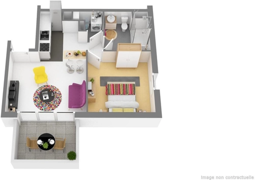 Image d'un appartement 2 pièces 40 m² à 507.27€ à dax (40100)