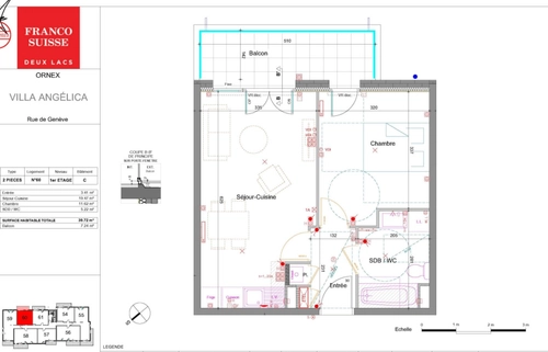 Image d'un appartement 2 pièces 40 m² à 975.23€ à ornex (01210)