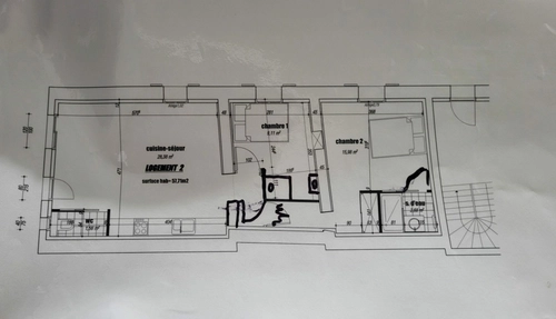 Image d'un maison 3 pièces 57 m² à 127000€ à saintes (17100)