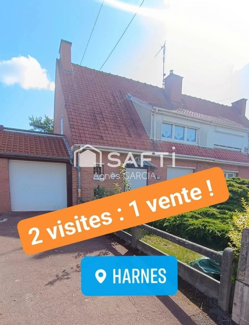 Image d'un maison 4 pièces 97 m² à 161000€ à harnes (62440)
