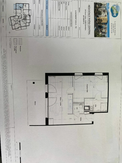 Image d'un appartement 2 pièces 43 m² à 680€ à quetigny (21800)