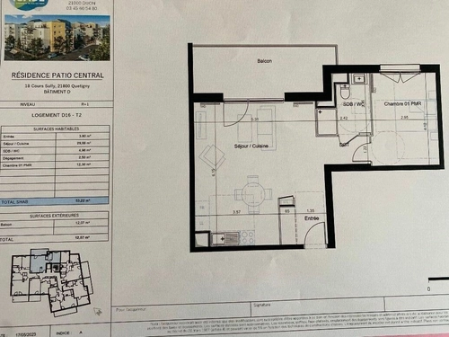 Image d'un appartement 2 pièces 53 m² à 690€ à quetigny (21800)