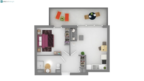 Image d'un location appartement 2 pièces frejus 43m² à 852.82€/mois - cdc habitat à 852€ à fréjus (83600)