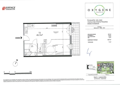 Image d'un appartement · 2 pièces · 45.7 m² à 529€ à avignon (84000)