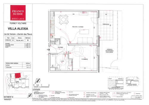 Image d'un appartement 2 pièces, 47 m² à louer à ferney-voltaire (01210) à 1729€ à ferney-voltaire (01210)