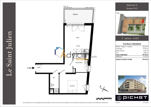 Image d'un f 2 neuf à 580€ à cavaillon (84300)