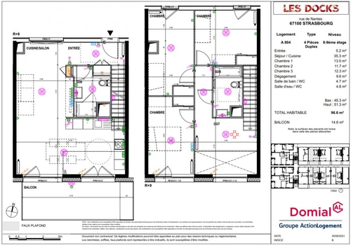 Image d'un t4 duplex quartier citadelle à 1352€ à strasbourg (67000)