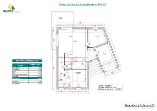 Image d'un maison · 3 pièces · 82.2 m² à 854€ à deyme (31450)