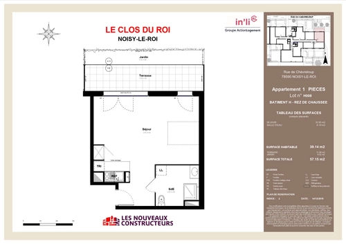 Image d'un appartement · 1 pièces · 39.3 m² à 1131€ à noisy-le-roi (78590)