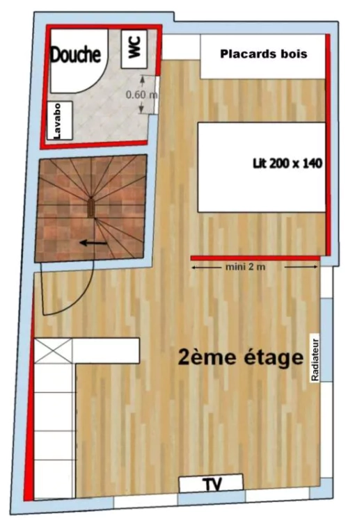 Image d'un appartement 2 pièces, 28 m² à louer à narbonne (11100) à 594€ à narbonne (11100)