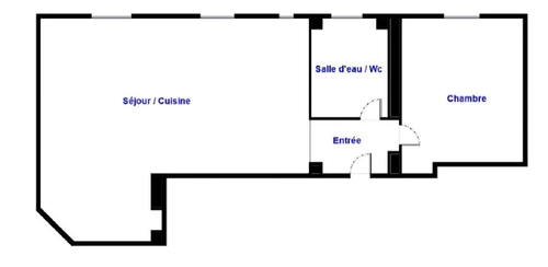 Image d'un en location appartement 2 pièces à 1340€ à courbevoie (92400)