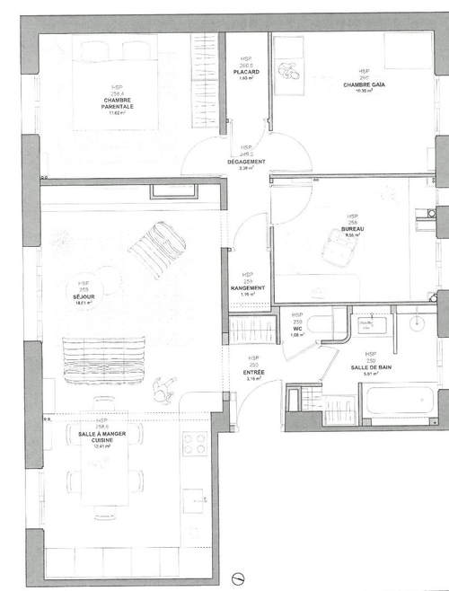 Image d'un appartement la garenne colombes 4 pièces meublé à 1795€ à courbevoie (92400)