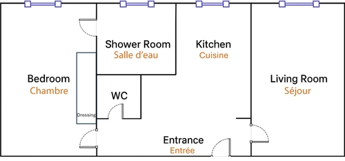 Image d'un modern 1br - work & leisure ready -central puteaux à 2800€ à puteaux (92800)