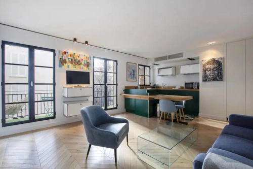 Image d'un appartement de luxe avec 1 chambre dans le 7ème arrondissement de paris, undefined: 45 m² — #5172 à 2500€ à paris 7ème (75007)