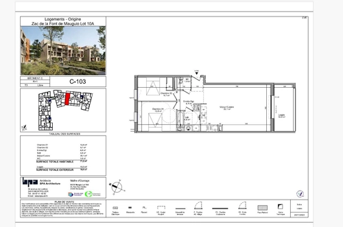 Image d'un mauguio - t3 - 71.20 m² - fdi services immobiliers à 1135€ à mauguio (34130)