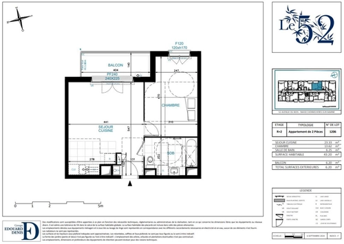 Image d'un location appartement 2 pièces chennevieres sur marne 43m² à 932.83€/mois - cdc habitat à 932€ à chennevières-sur-marne (94430)