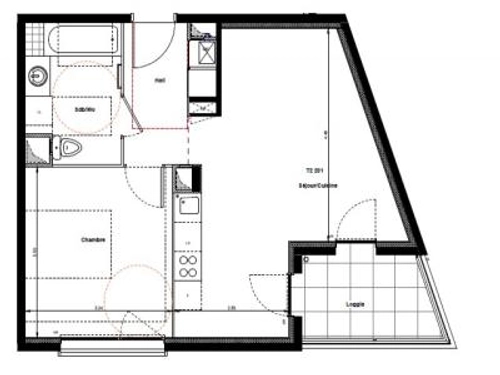Image d'un location appartement villefranche-sur-saone 2 pièces 44 m2 rhone (69400) - 640 € / mois à 640€ à villefranche-sur-saône (69400)
