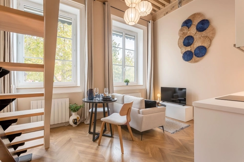 Image d'un monthly furnished rental – 29 m² – lyon 4 – mezzanine – place de la croix-rousse à 1980€ à lyon 4ème (69004)
