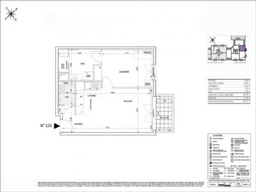 Image d'un location appartement puteaux 2 pièces 46 m2 hauts de seine (92800) - 1670 € / mois à 1670€ à puteaux (92800)