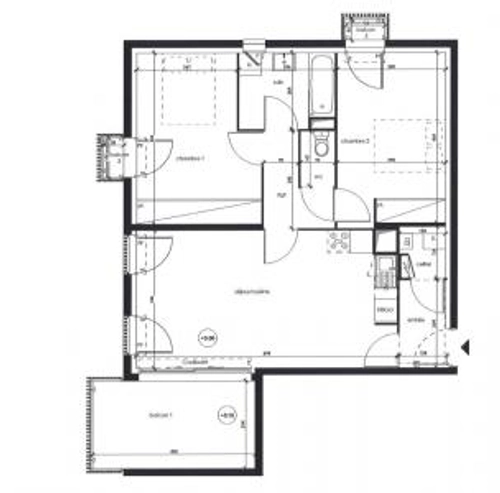 Image d'un location appartement reze 3 pièces 66 m2 loire atlantique (44400) - 754 € / mois à 754€ à rezé (44400)