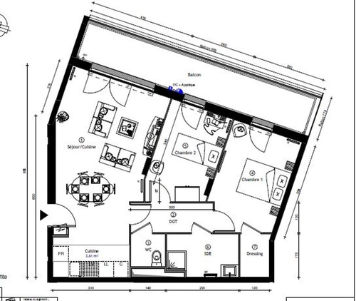Image d'un appartement + parking à 285000€ à poissy (78300)
