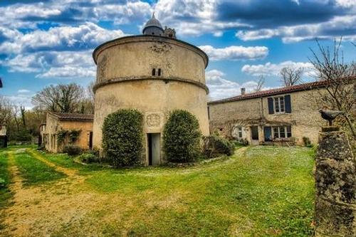 Image d'un ferme historique de cinq chambres et piscine à 374995€ à mazeray (17400)